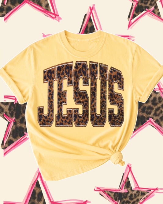 JESUS LEOPARD 🐆⭐️ TEE
