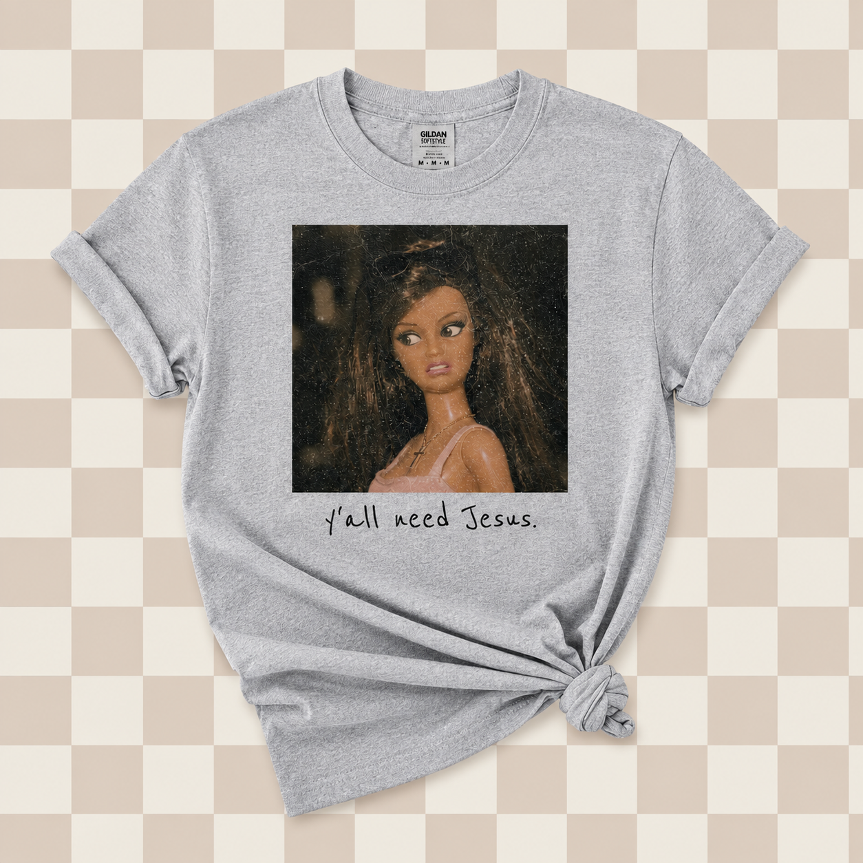 YALL NEED JESUS BARBIE TEE