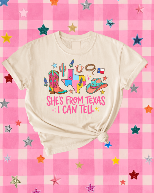 She's From Tx I Can Tell T-shirt