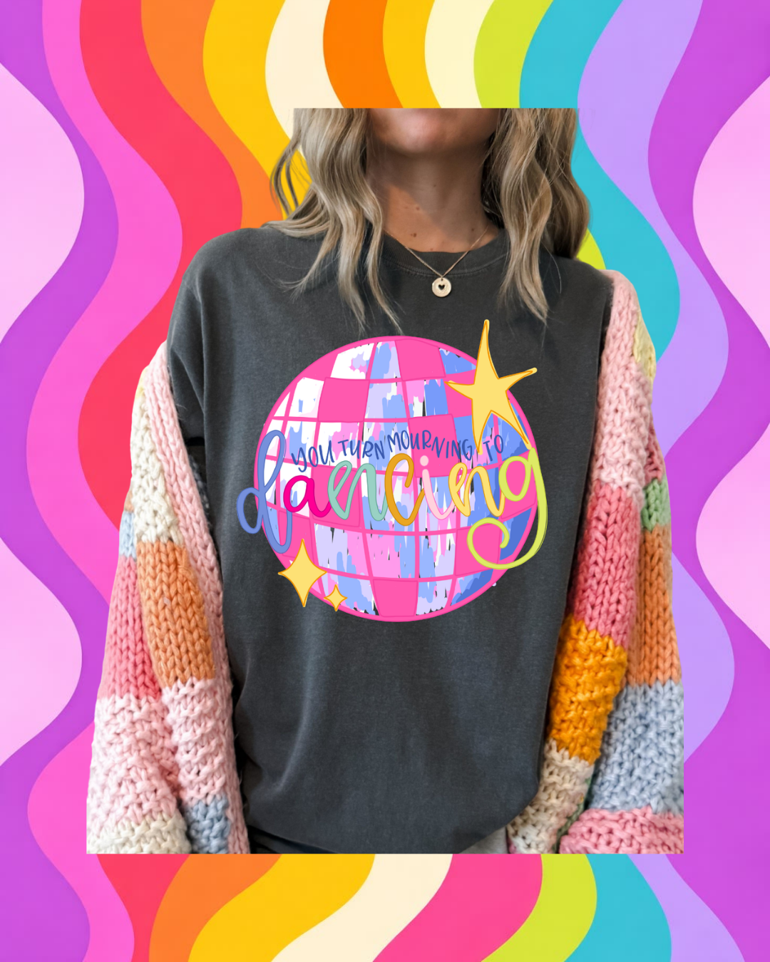 Dancing Through the Mourning Tee 🪩✨