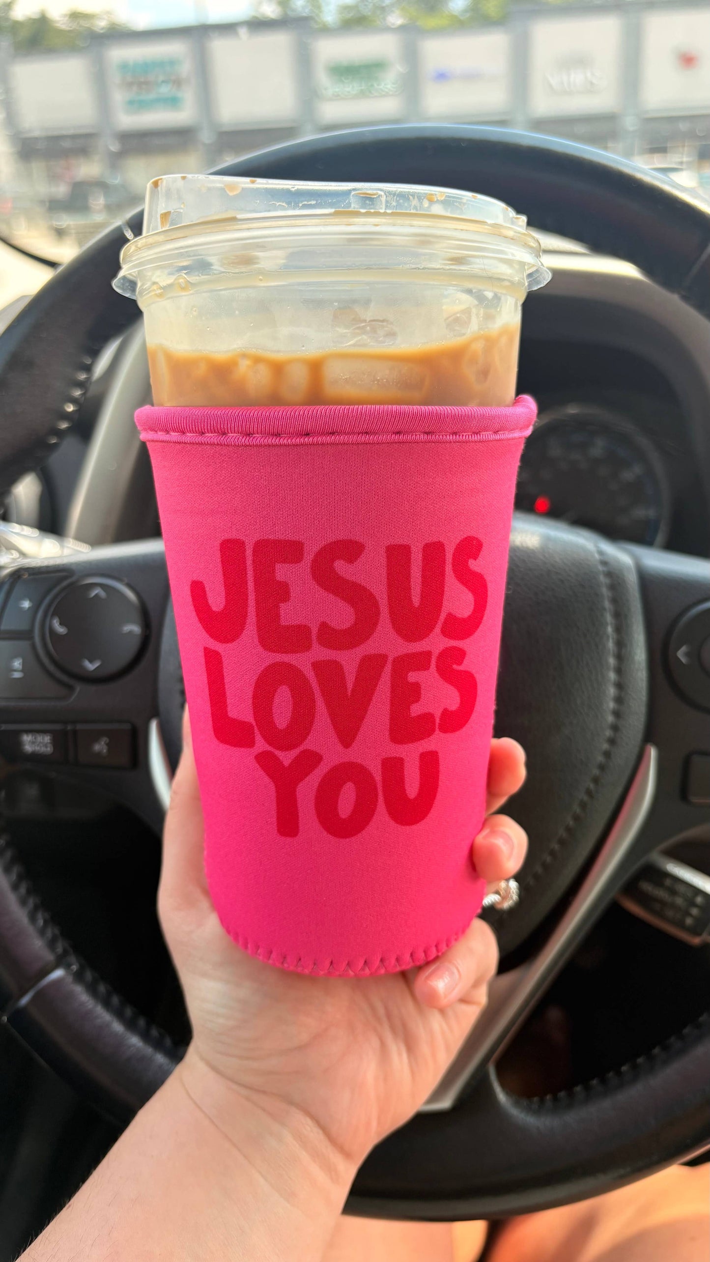 Double Pink JLY Drink Sleeve