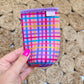 Slim Can Sleeve-Rainbow Gingham
