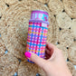 Slim Can Sleeve-Rainbow Gingham