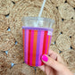 Iced Coffee Sleeve - Sunset Stripe