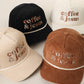 Coffee & Jesus Embroidered Corduroy Rope Trucker Hat