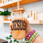 JESUS LEOPARD GLASS CUP 🐆⭐️