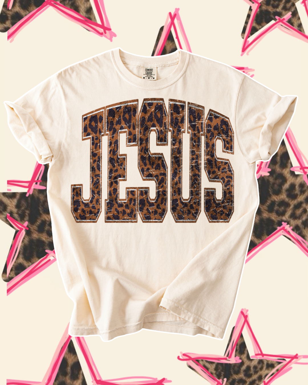 JESUS LEOPARD 🐆⭐️ TEE