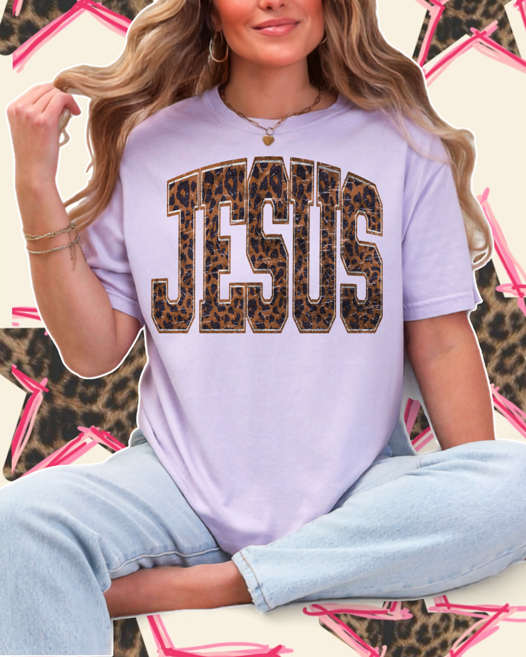 JESUS LEOPARD 🐆⭐️ TEE