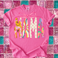 MAMA RETRO TEE 🌈🪩💗