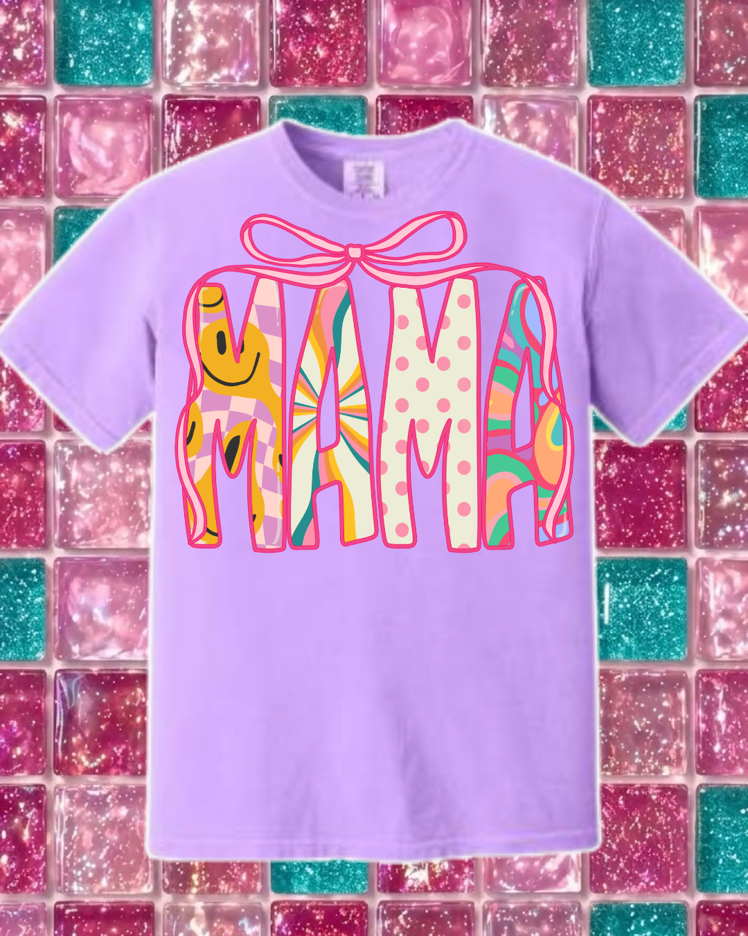 MAMA RETRO TEE 🌈🪩💗