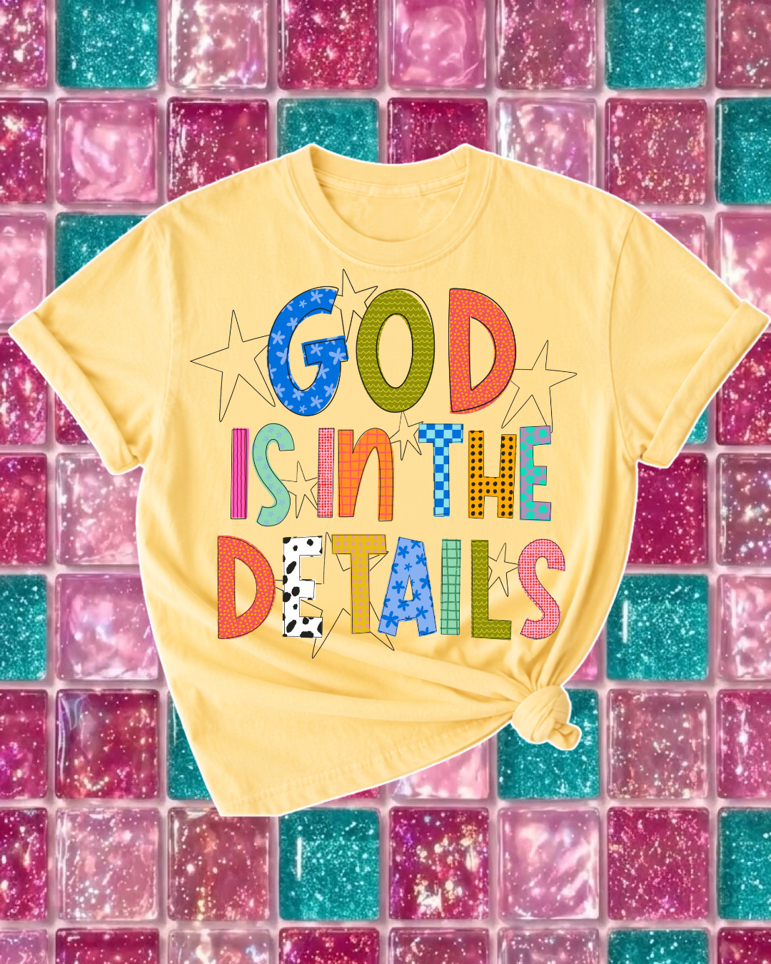 GOD IS IN THE DETAILS TEE ⚡️💖