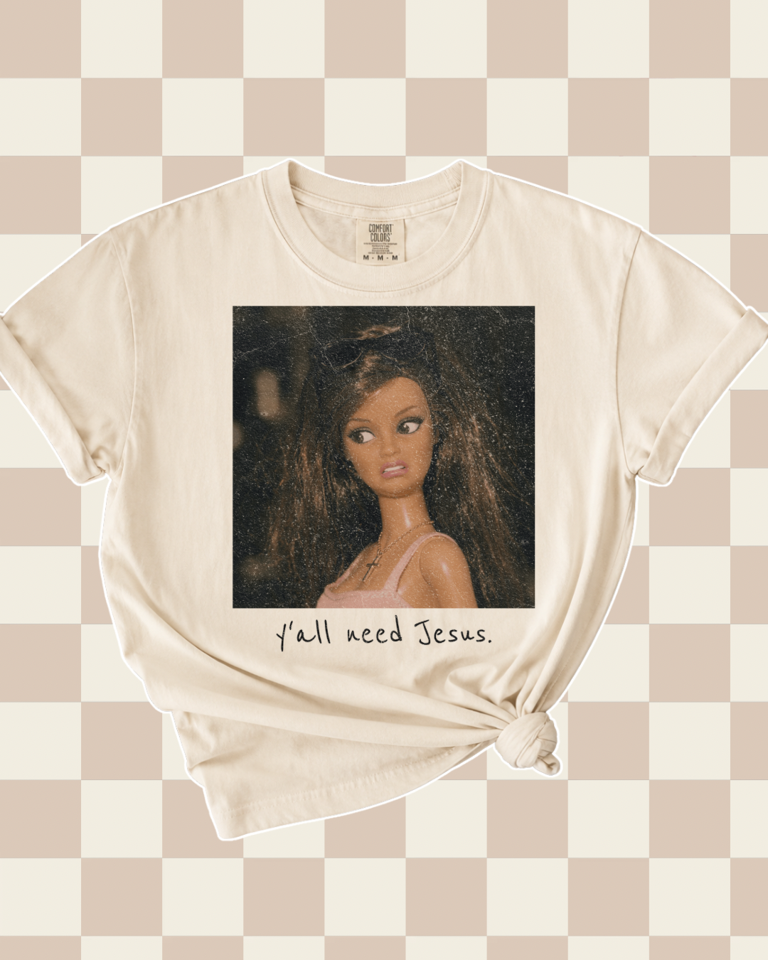 YALL NEED JESUS BARBIE TEE