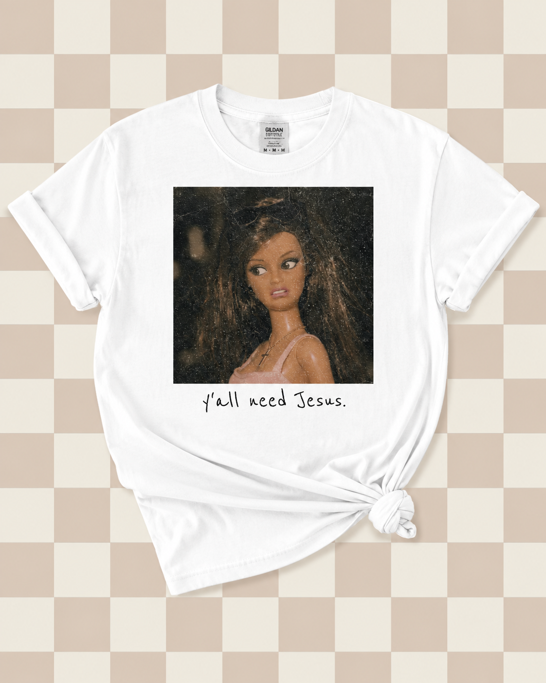 YALL NEED JESUS BARBIE TEE