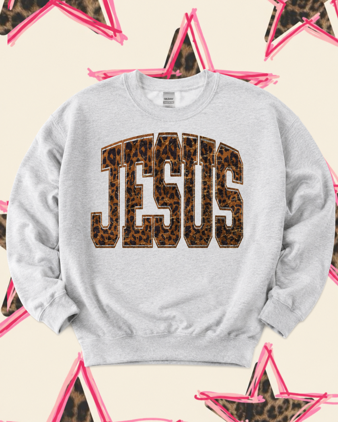 JESUS LEOPARD SWEATER 🐆⭐️
