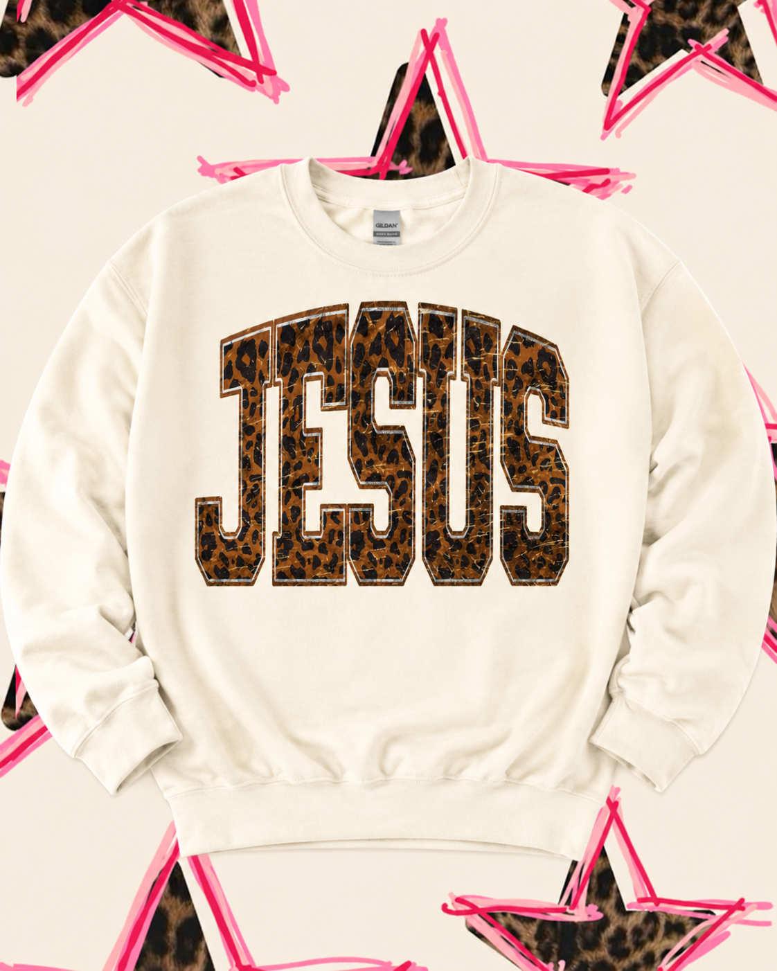 JESUS LEOPARD SWEATER 🐆⭐️