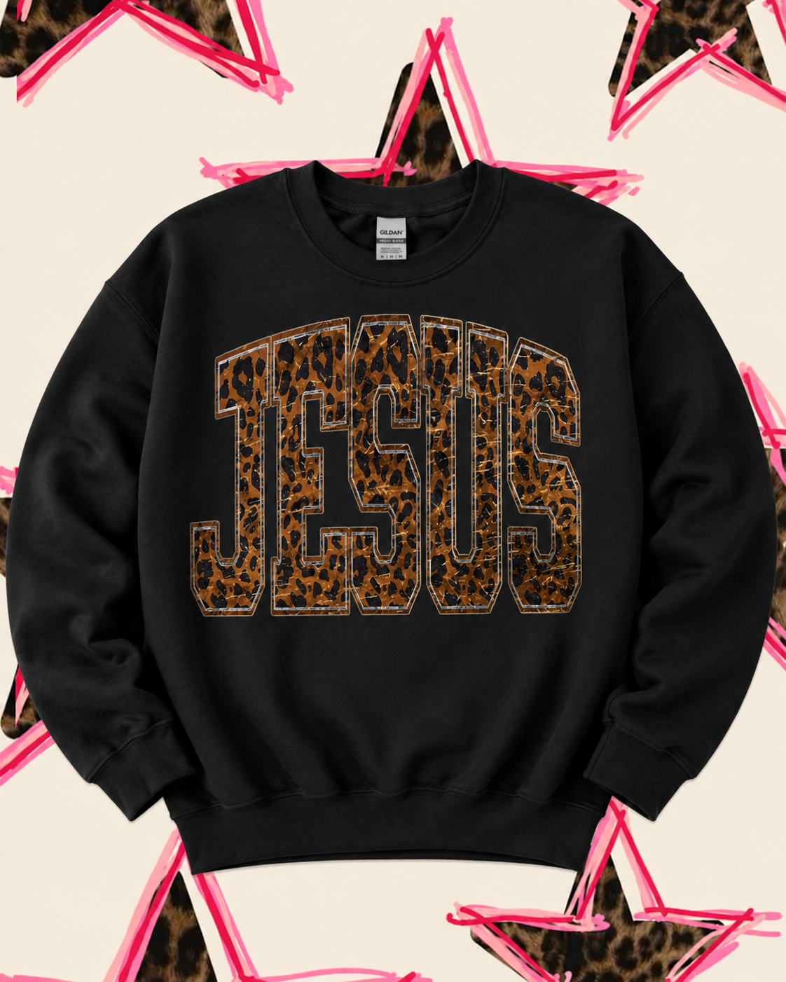 JESUS LEOPARD SWEATER 🐆⭐️