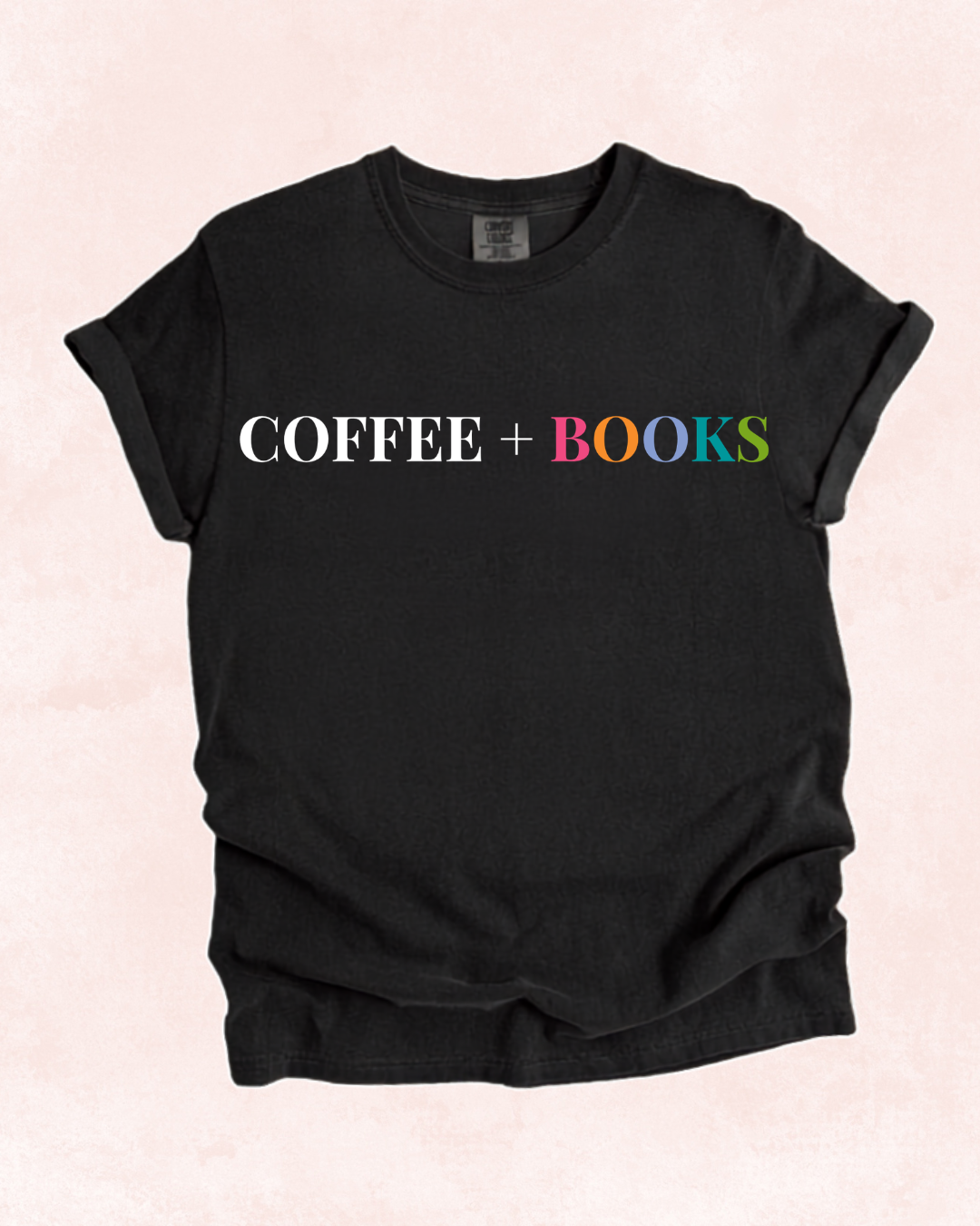 COFFEE + BOOKS Tee 📚🌈✨