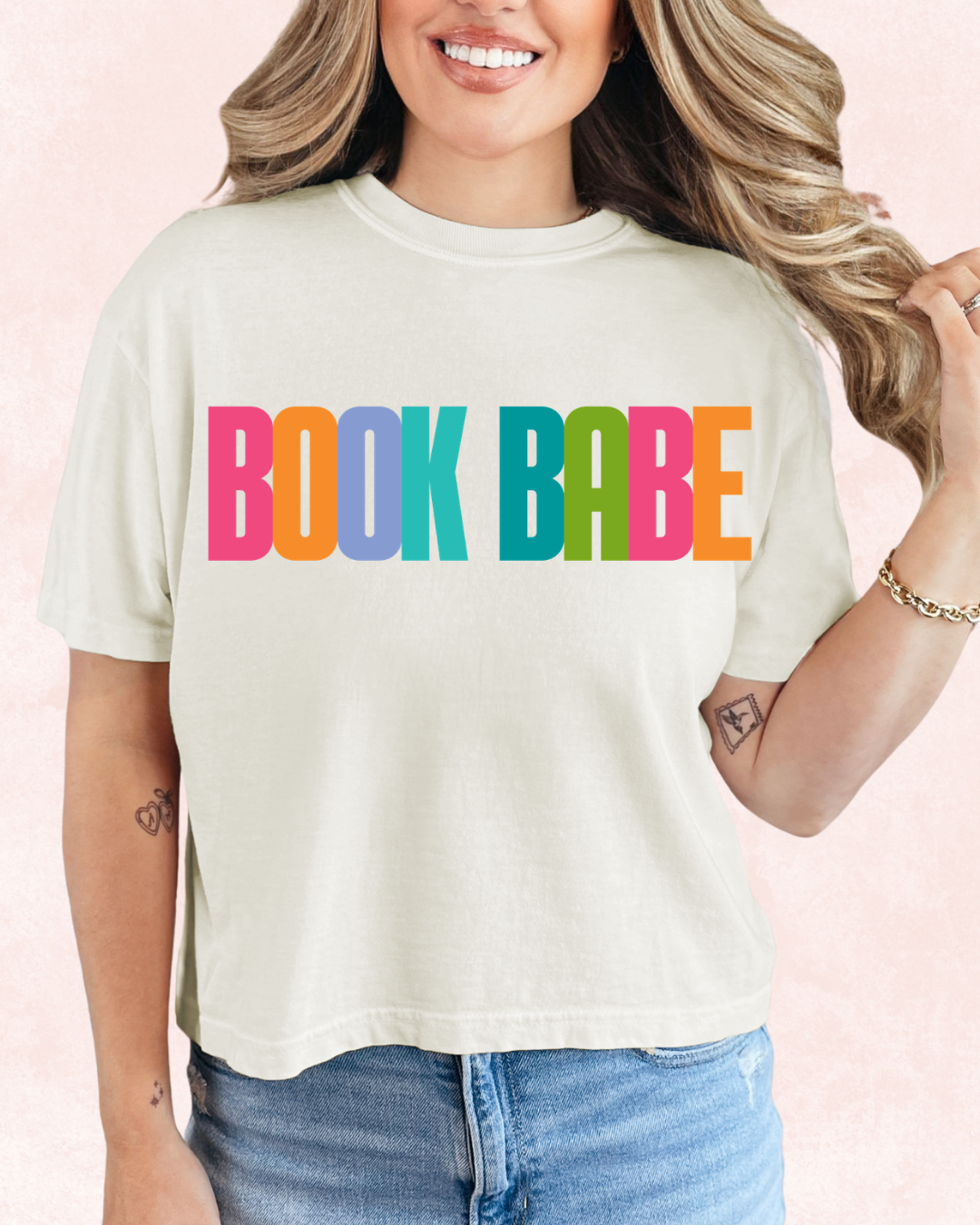 BOOK BABE COLORFUL TEE 🌈💖