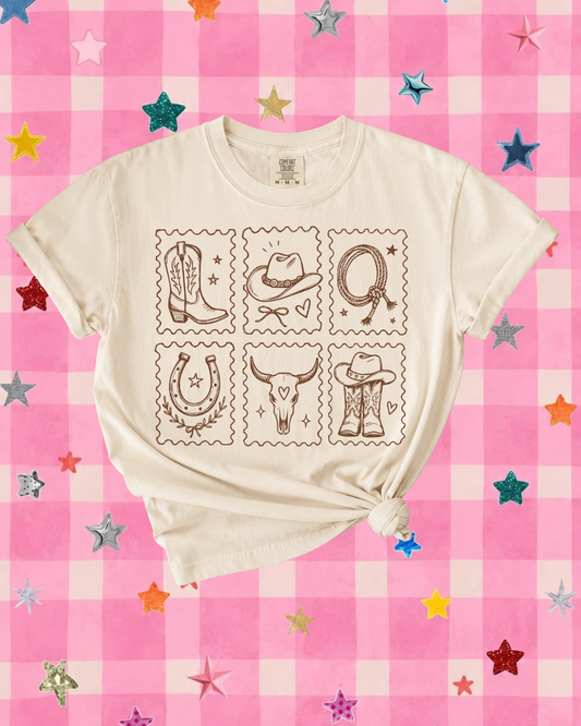 Western Stamps Tee 🏜️