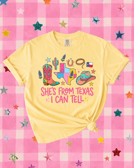 She's From Tx I Can Tell T-shirt