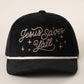 Jesus Saves Y'all Embroidered Corduroy Rope Trucker Hat