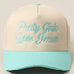 Pretty Girls Love Jesus Embroidery Trucker Hat
