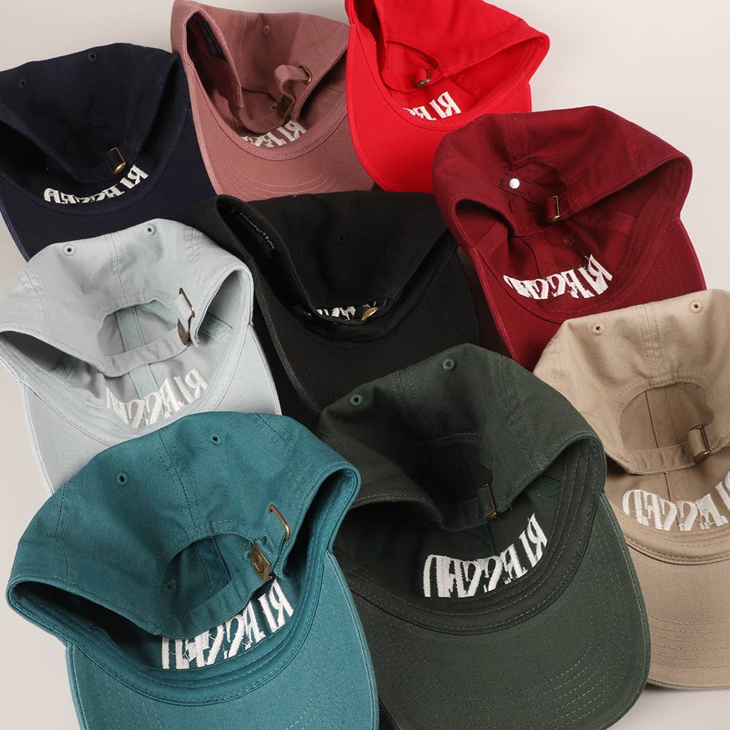 BLESSED Lettering Embroidery Baseball Cap