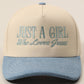 Just A Girl Who Loves Jesus Embroidery Trucker Hat